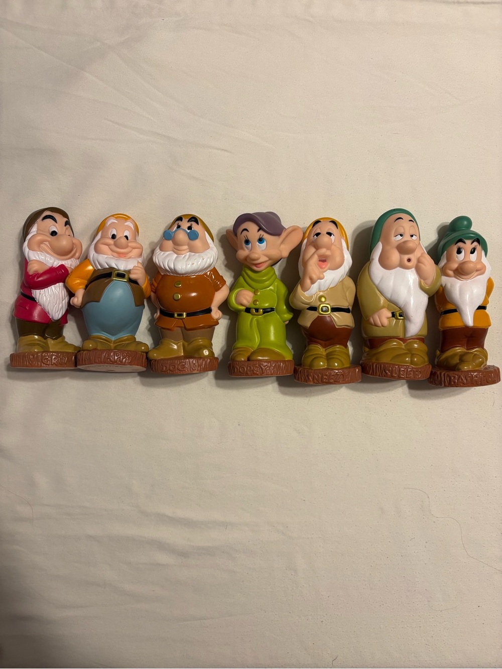 Disney Theme Parks Seven Dwarfs Vinyl Plastic Dolls Figures 5” Tall - Picture 2 of 5